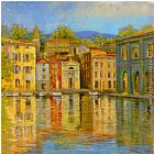 Michael Longo mirrored villa painting